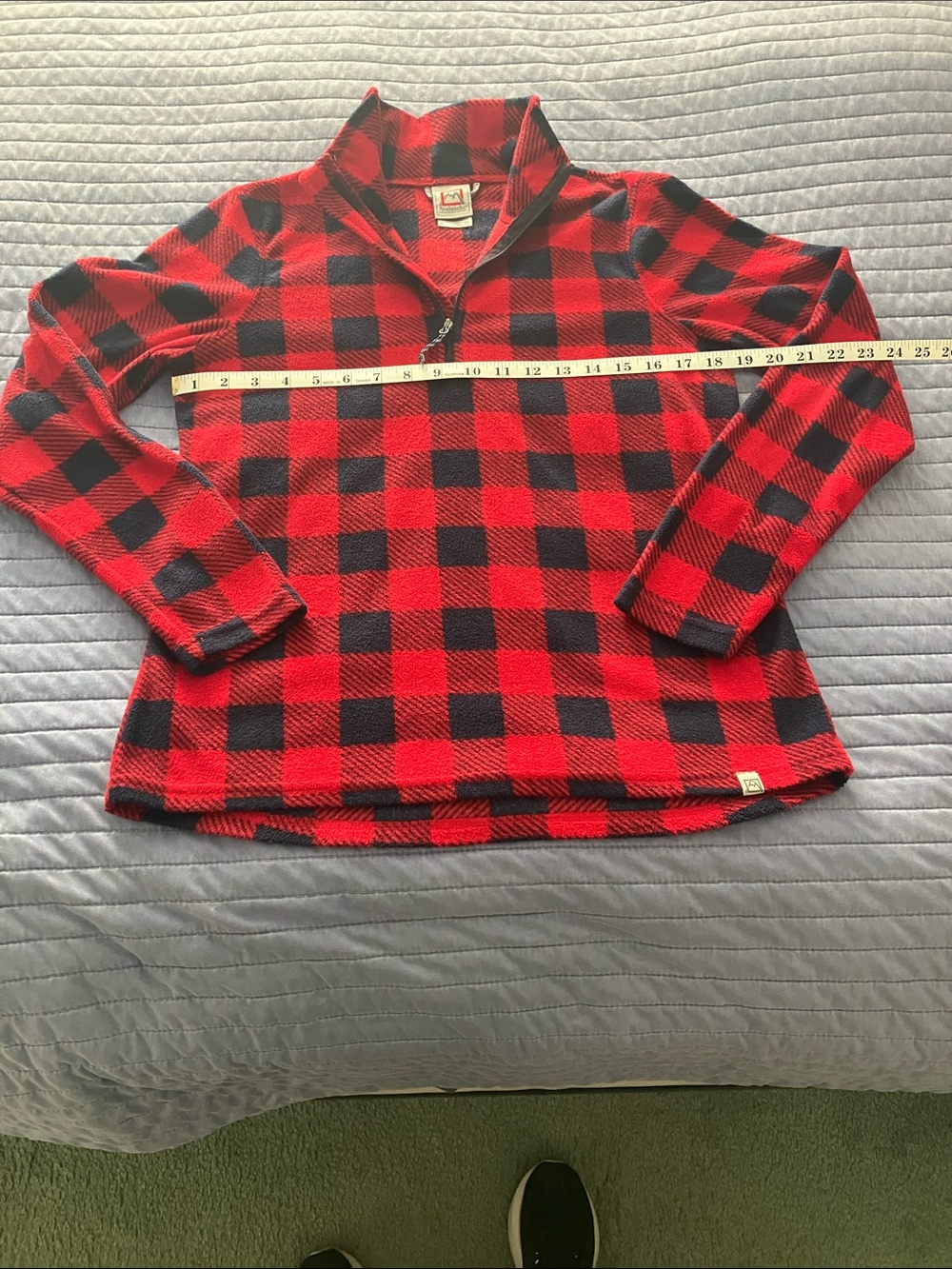 Avalanche Red and Black Plaid Fleece Pullover - Picture 3 of 7